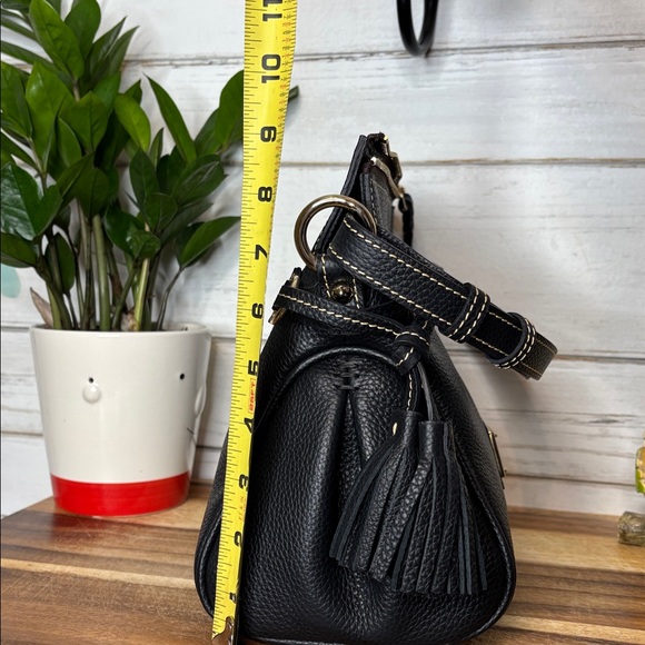 Dooney & Bourke Black Tassel Shoulder Bag - Picture 7 of 13